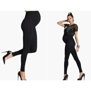 Preggo Leggings Maternity Women's Size L/XL Style PL01 Black